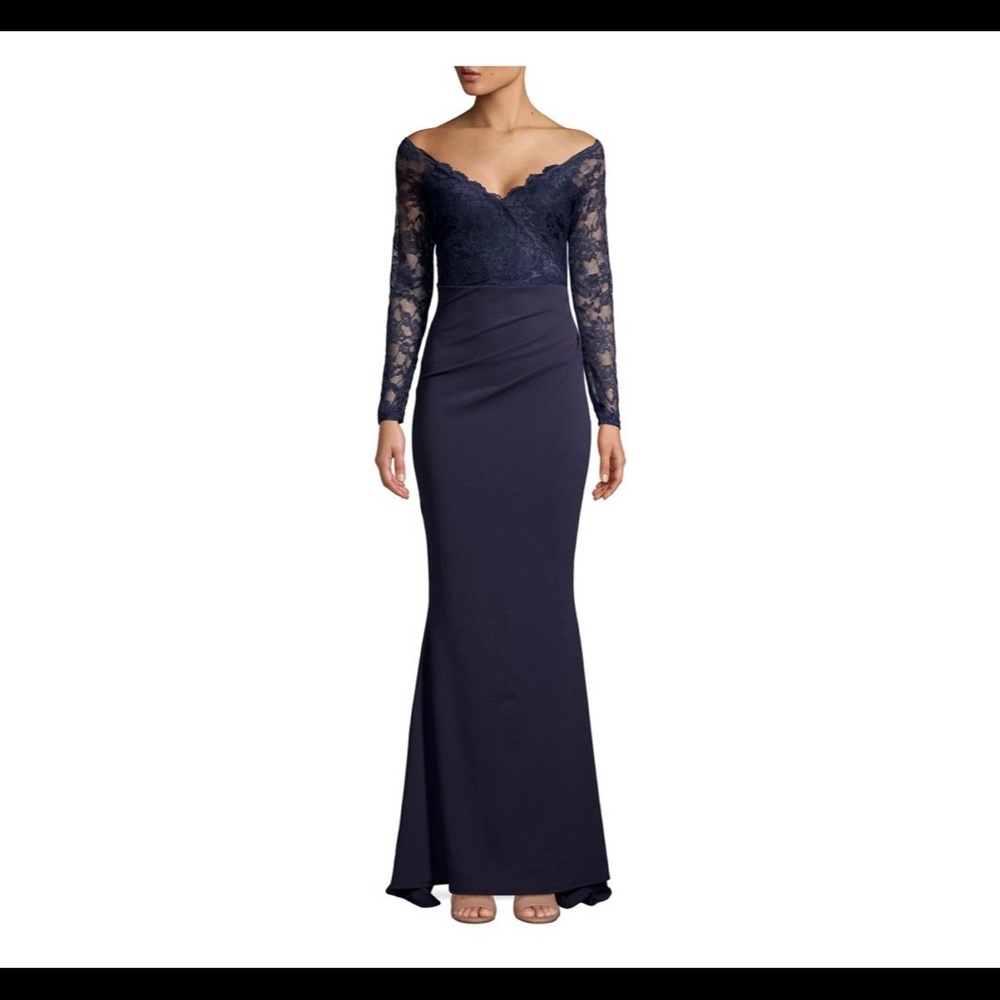 Quiz Navy evening gown